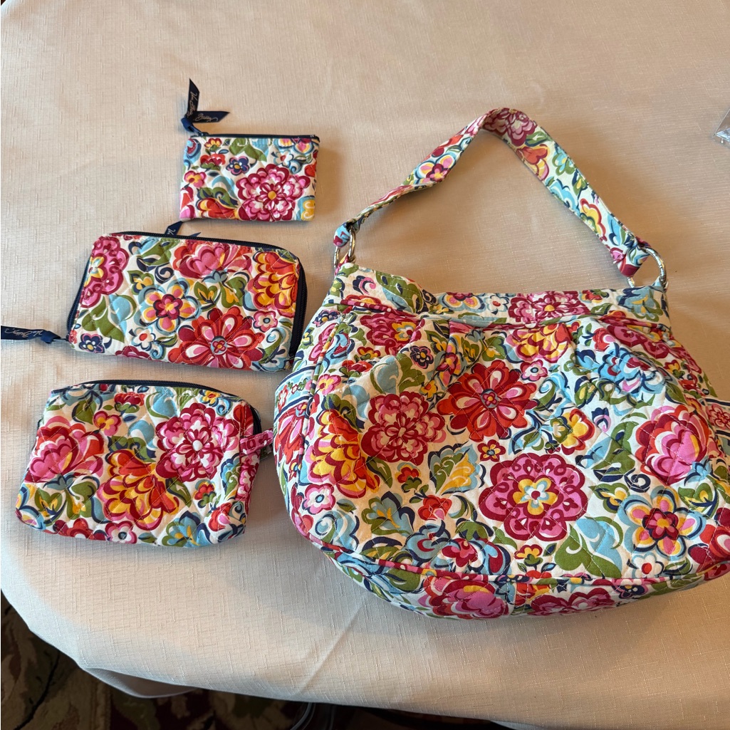Vera Bradley Colorful Floral Bag Set
